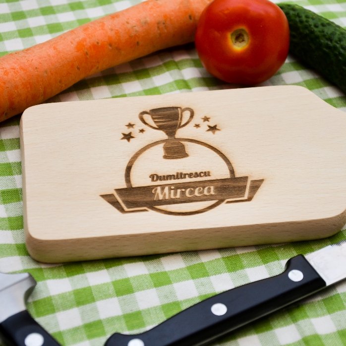 Mini tabla de cortar personalizada - Cocinero campeón