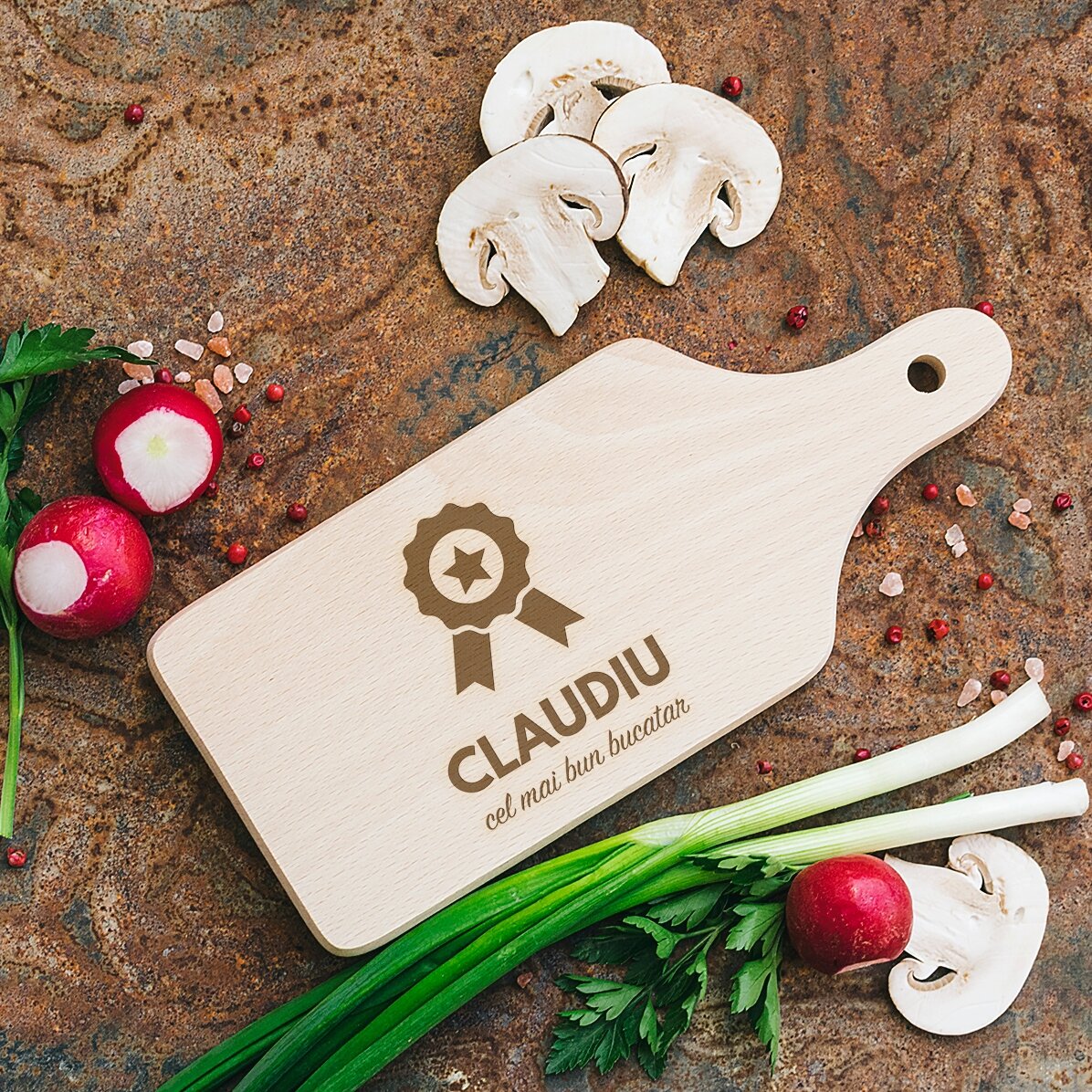 Mini tabla de cortar personalizada - El mejor cocinero
