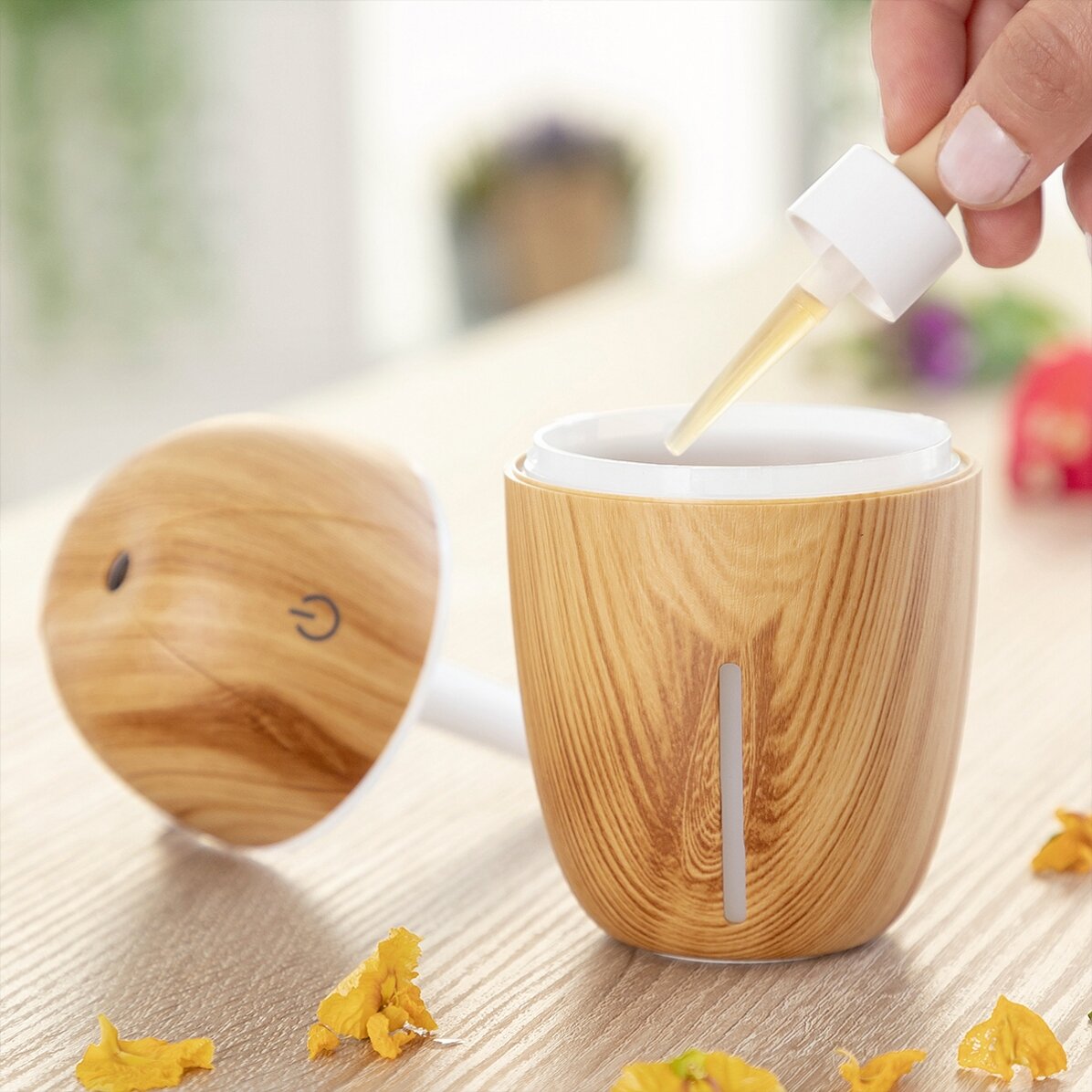 Mini humidificador y difusor de aromas para la habitación