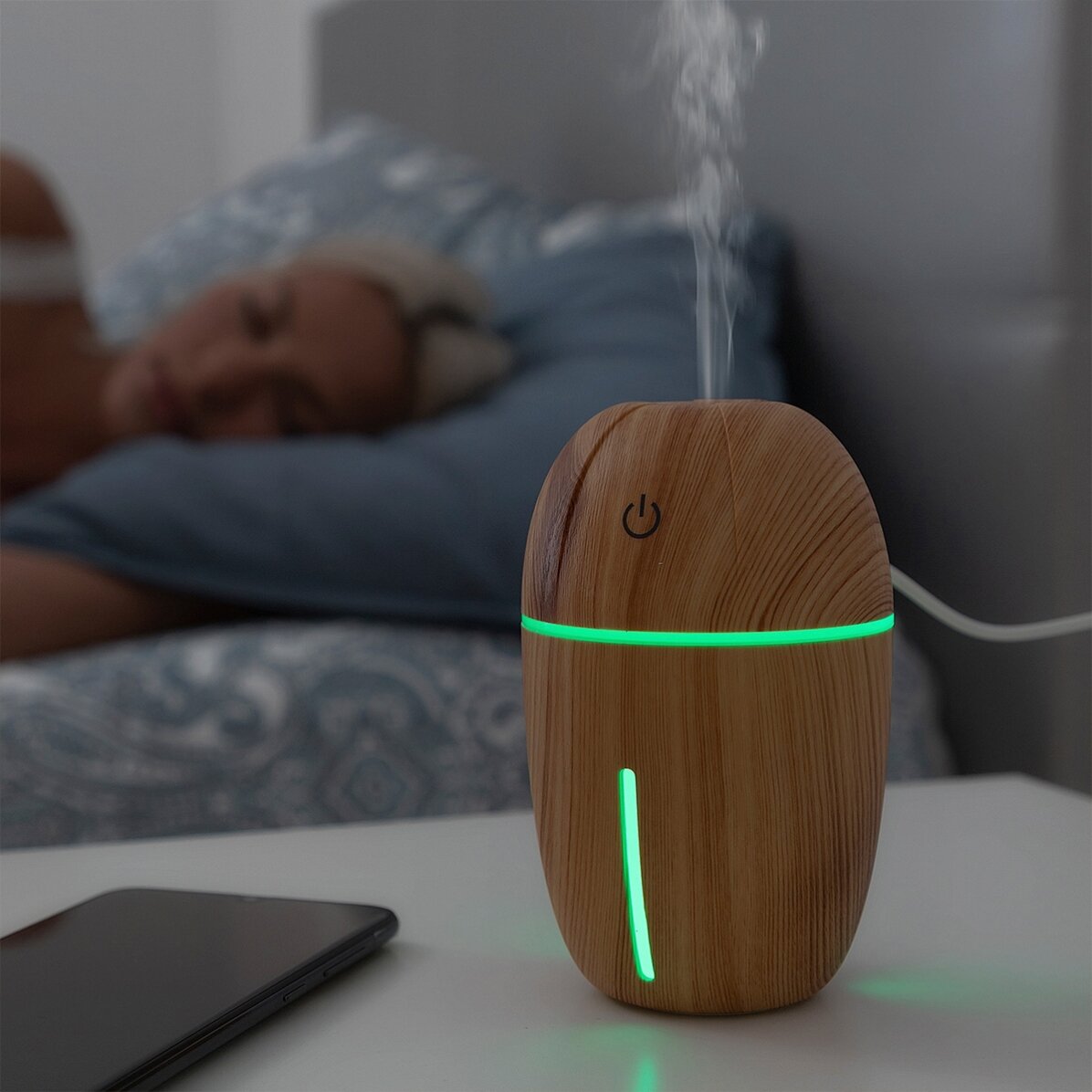 Mini humidificador y difusor de aromas para la habitación