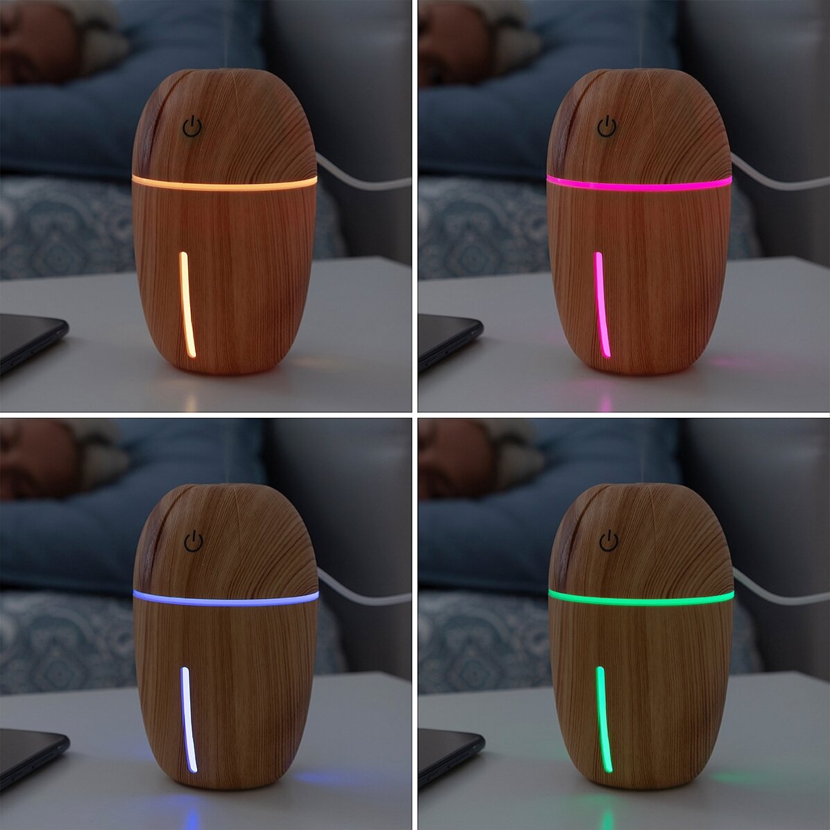 Mini humidificador y difusor de aromas para la habitación