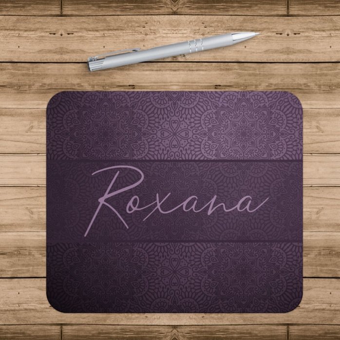 Alfombrilla de ratón personalizada con nombre