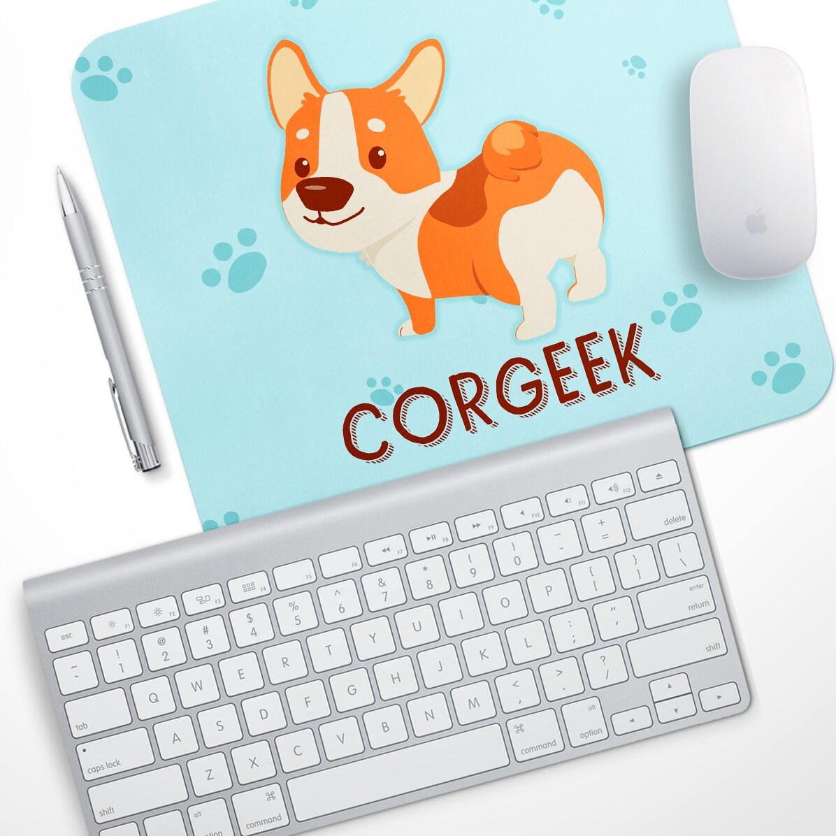 Alfombrilla de ratón personalizada con texto - Corgeek
