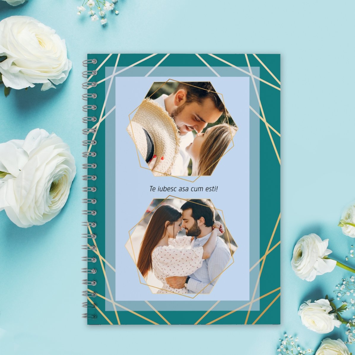 Cuaderno personalizado con 2 fotos y texto - Feelings