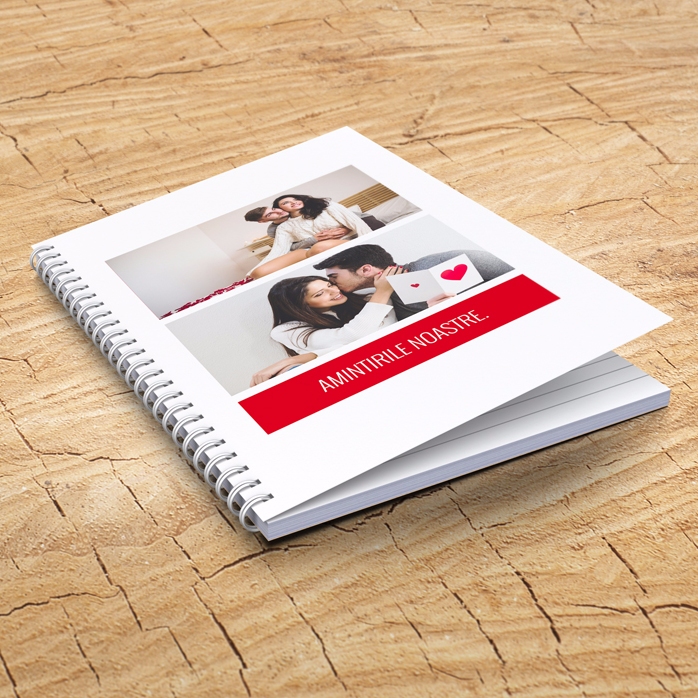 Cuaderno personalizado con 2 fotos y texto