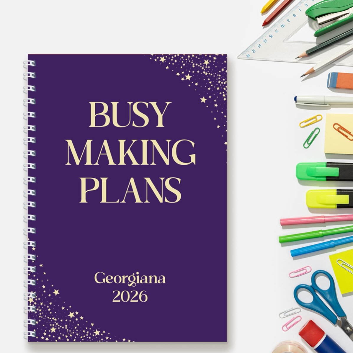 Cuaderno personalizado con mensaje