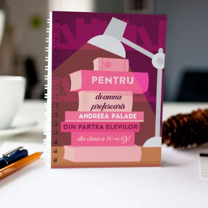 Cuaderno personalizado con 5 textos