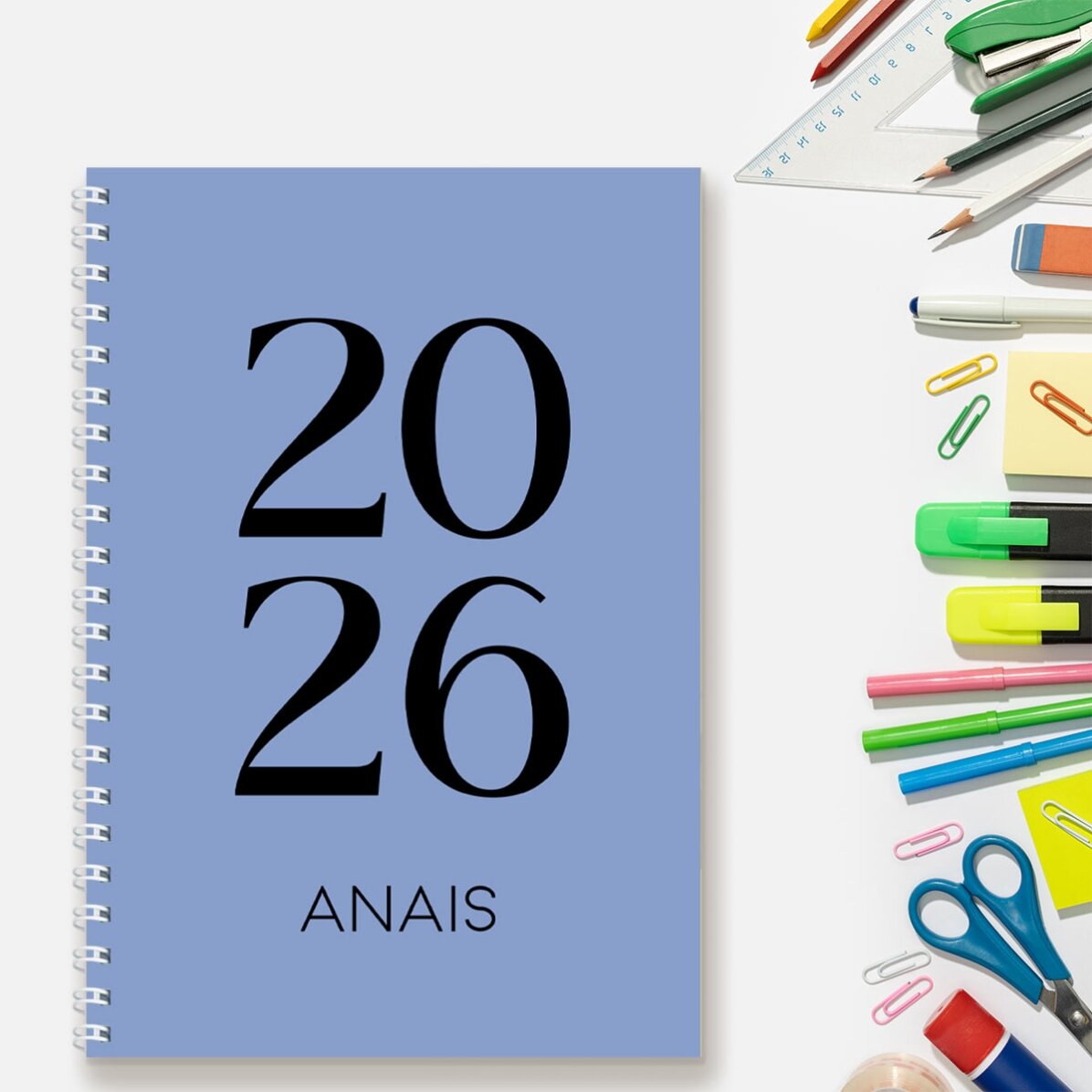Cuaderno personalizado con texto - Diario diario