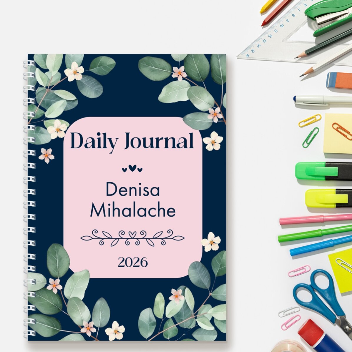 Cuaderno personalizado con texto - Daily Journal