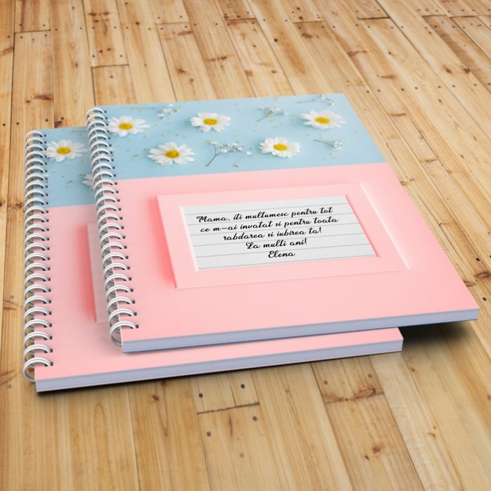 Cuaderno personalizado con texto - Daisies