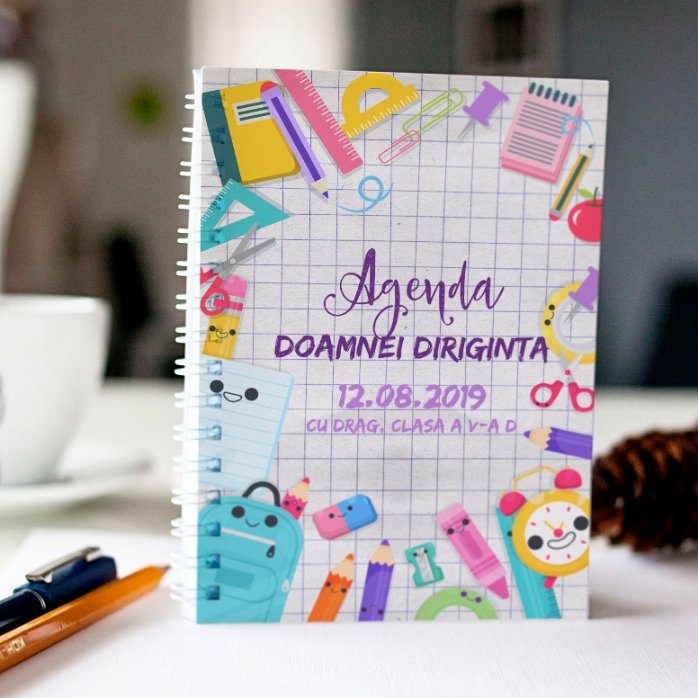 Personalised notebook with text - Teacher