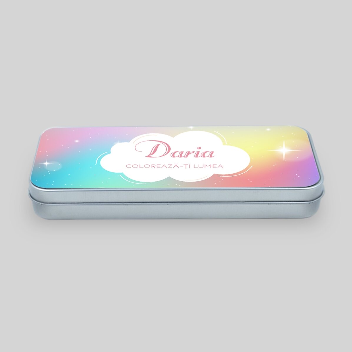 Estuche personalizado con texto - Rainbow