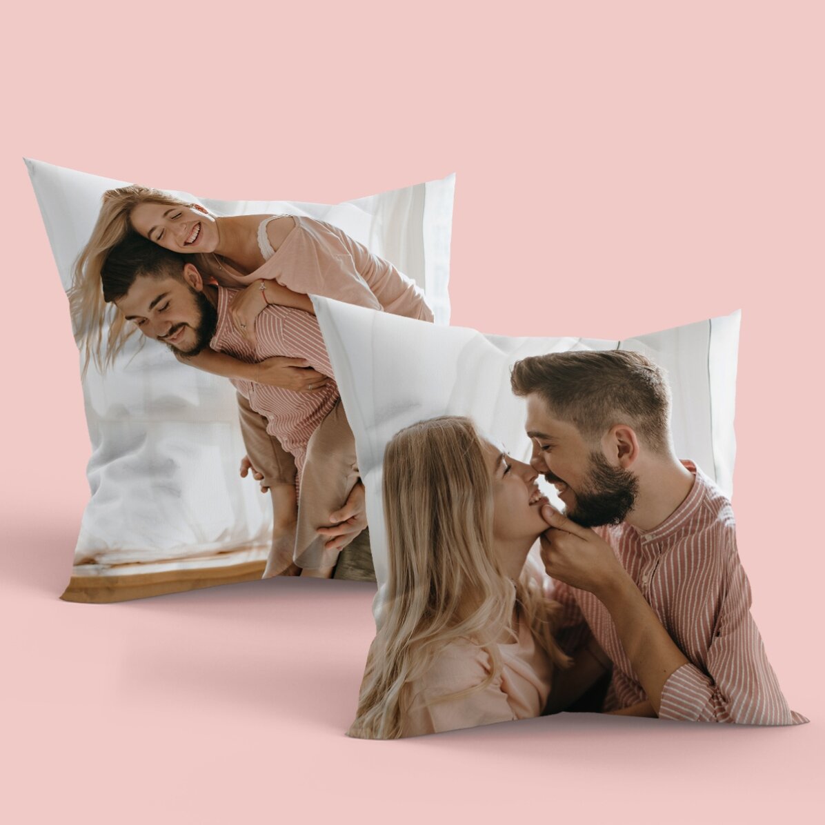 Cojín personalizado con 2 fotos a doble cara