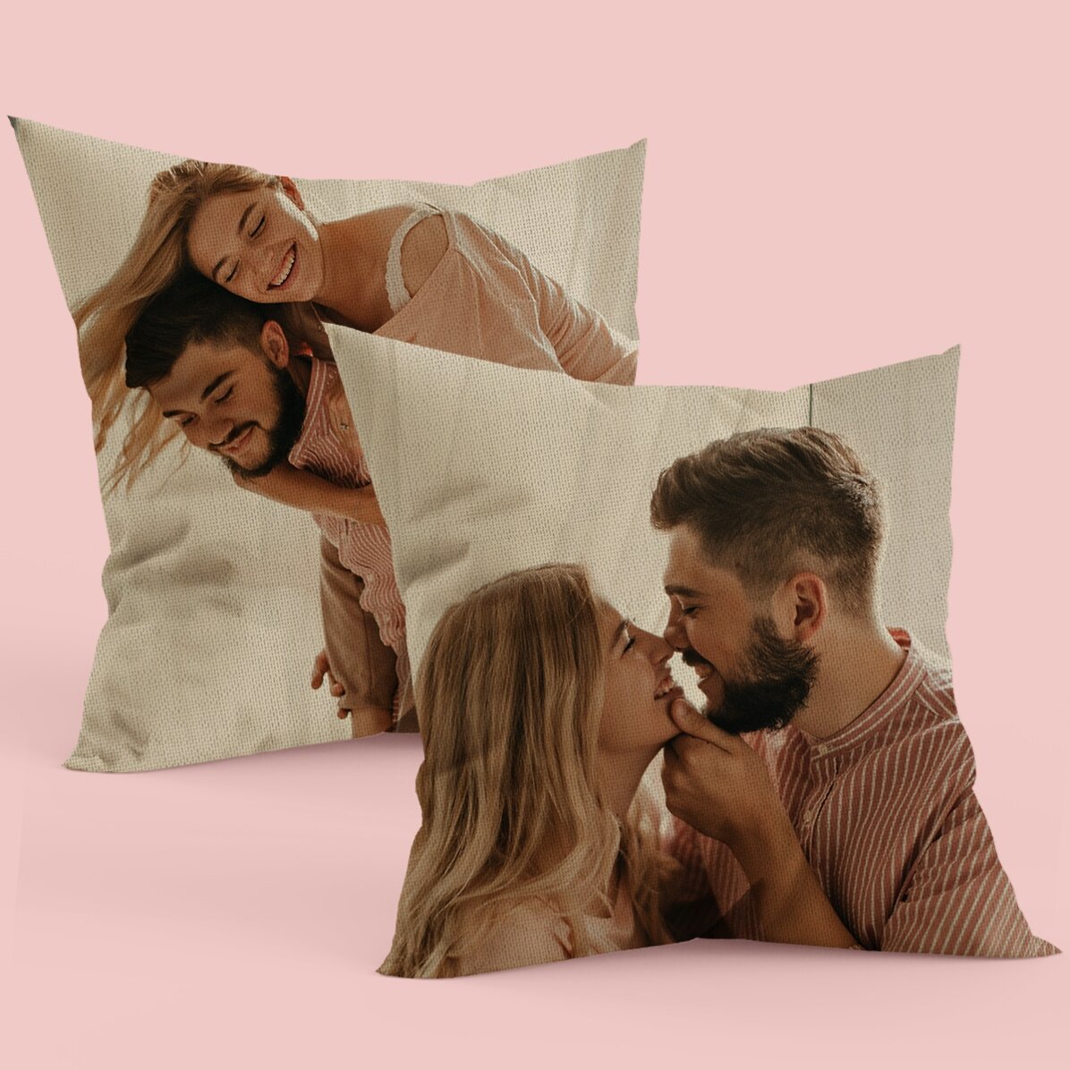 Cojín personalizado con 2 fotos a doble cara