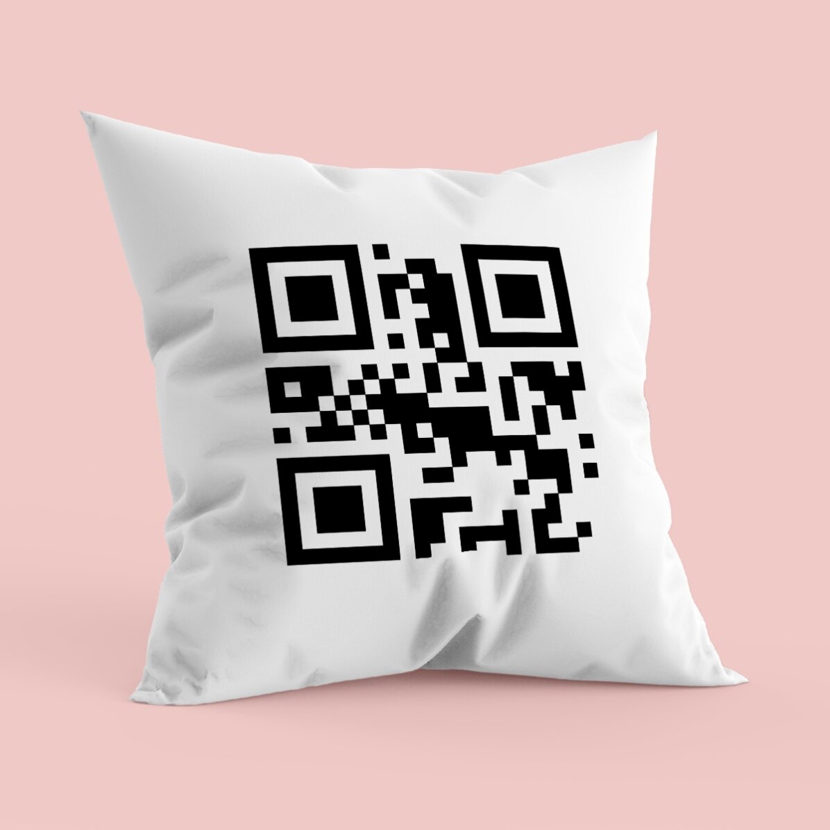 Almohada personalizada con código QR