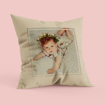 Personalised cushion with a photo - In