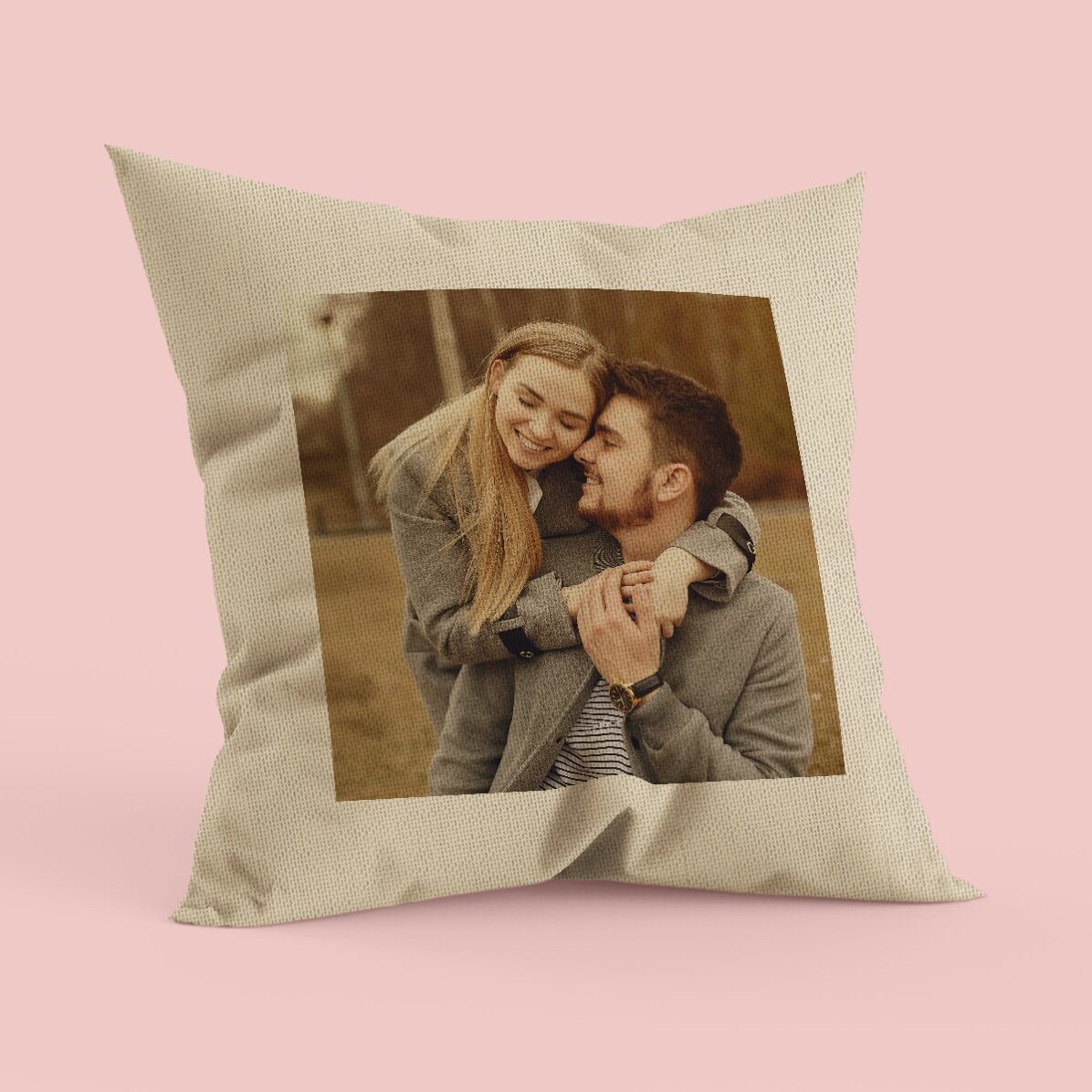 Cojín personalizado con una foto cuadrada - En