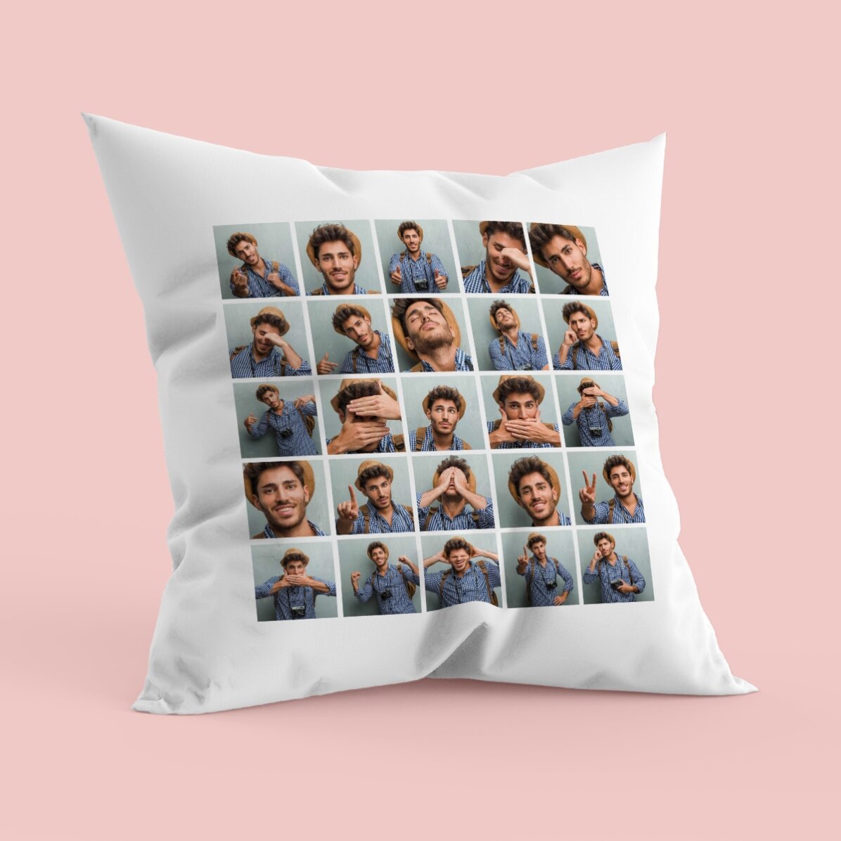 Cojín personalizado con 25 fotos