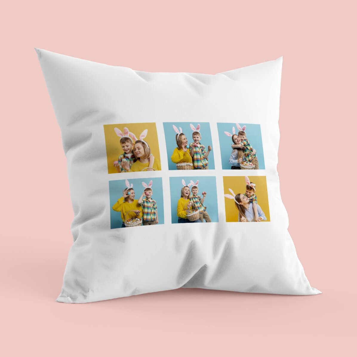Cojín personalizado con seis fotos