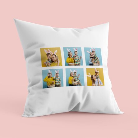 Cojín personalizado con seis fotos