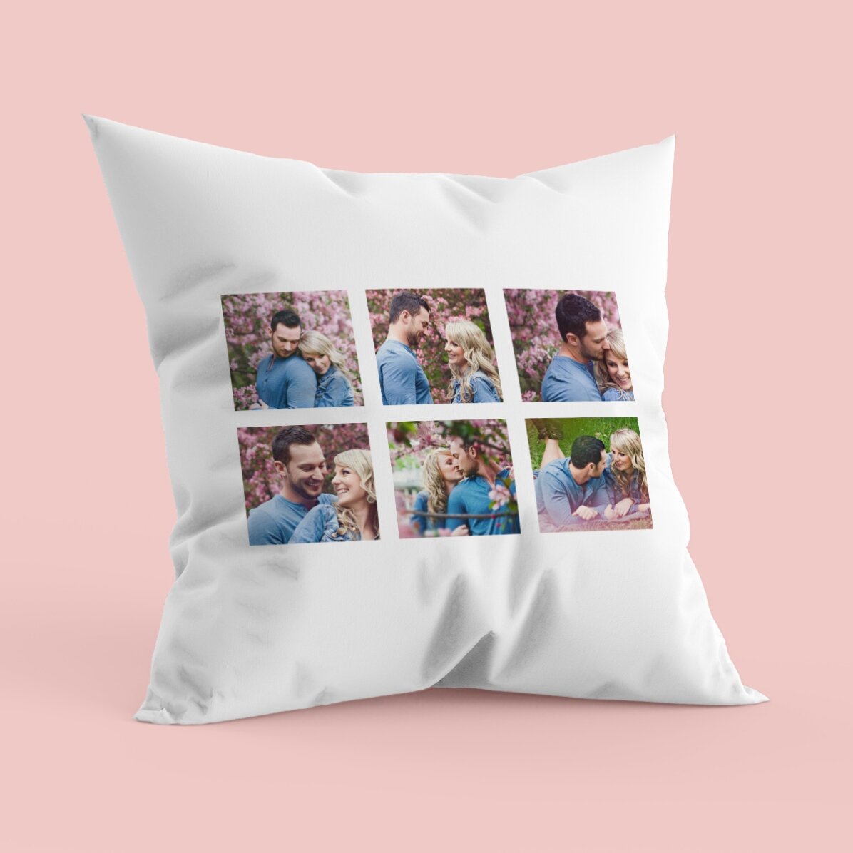 Cojín personalizado con seis fotos