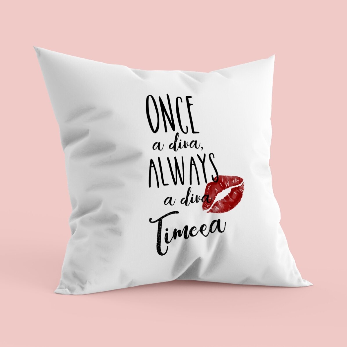 Cojín personalizado con texto - Diva