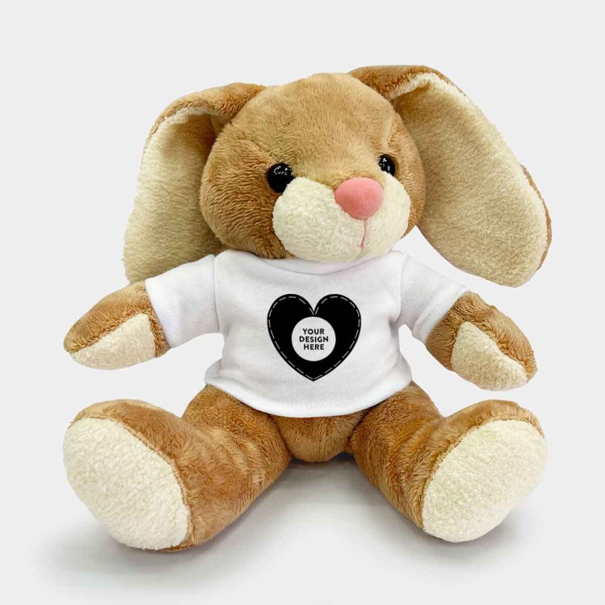 Conejito personalizado con tu diseño - Modelo «corazón»