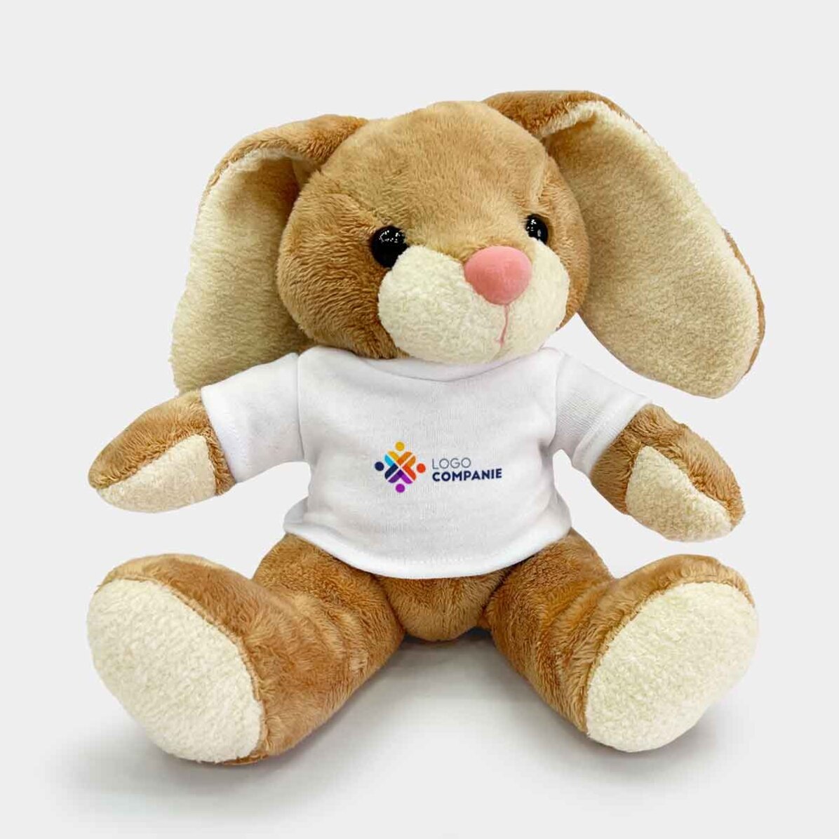 Plus customised rabbit with logo