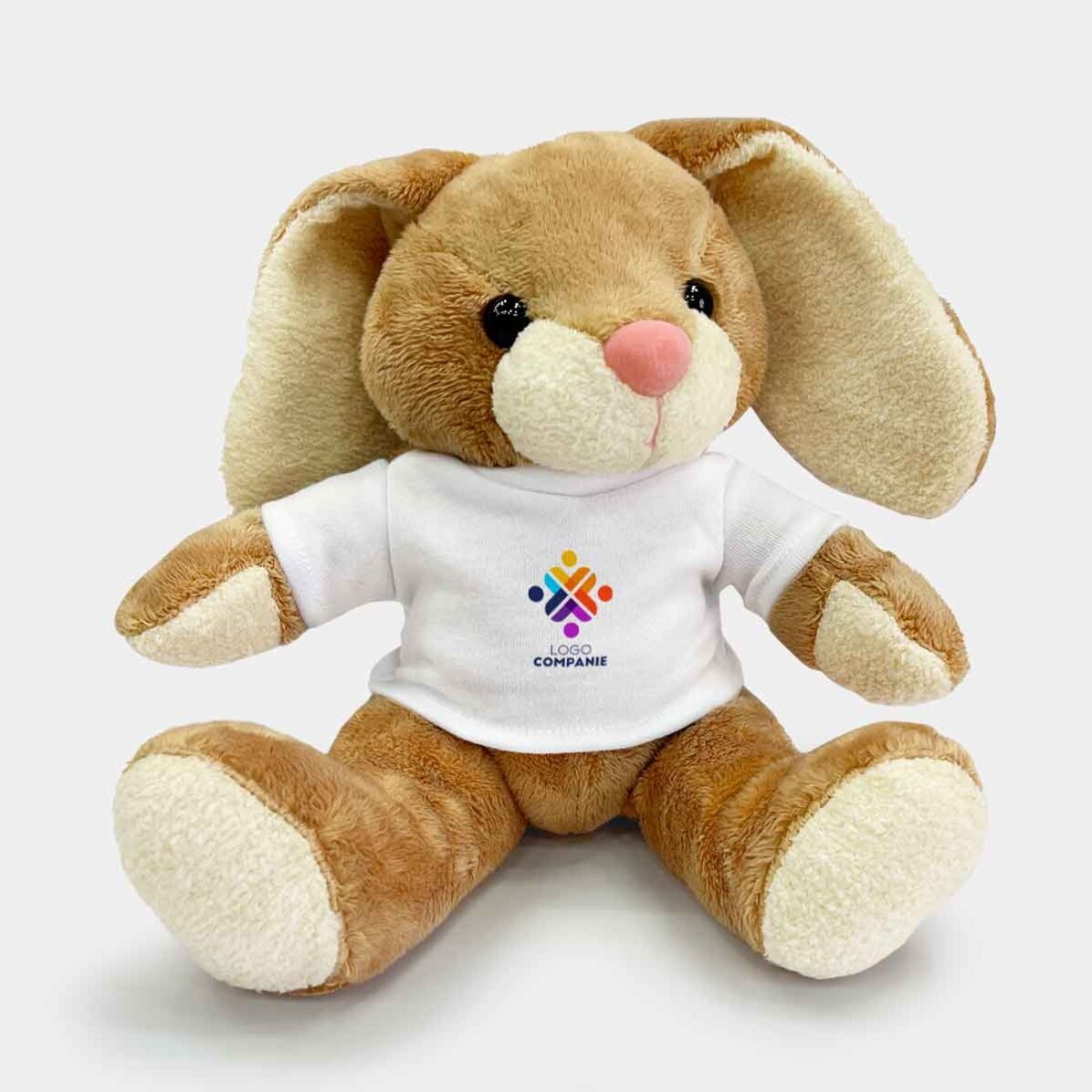 Plus customised rabbit with logo