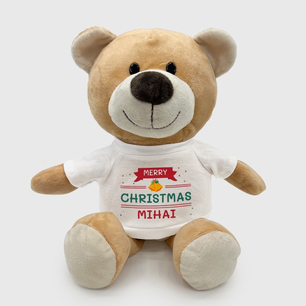 Además, un osito personalizado con su nombre: «Feliz Navidad»