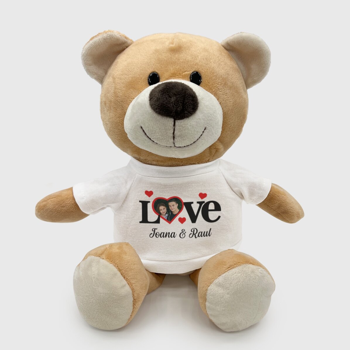 Además, un osito personalizado con foto y texto - Love