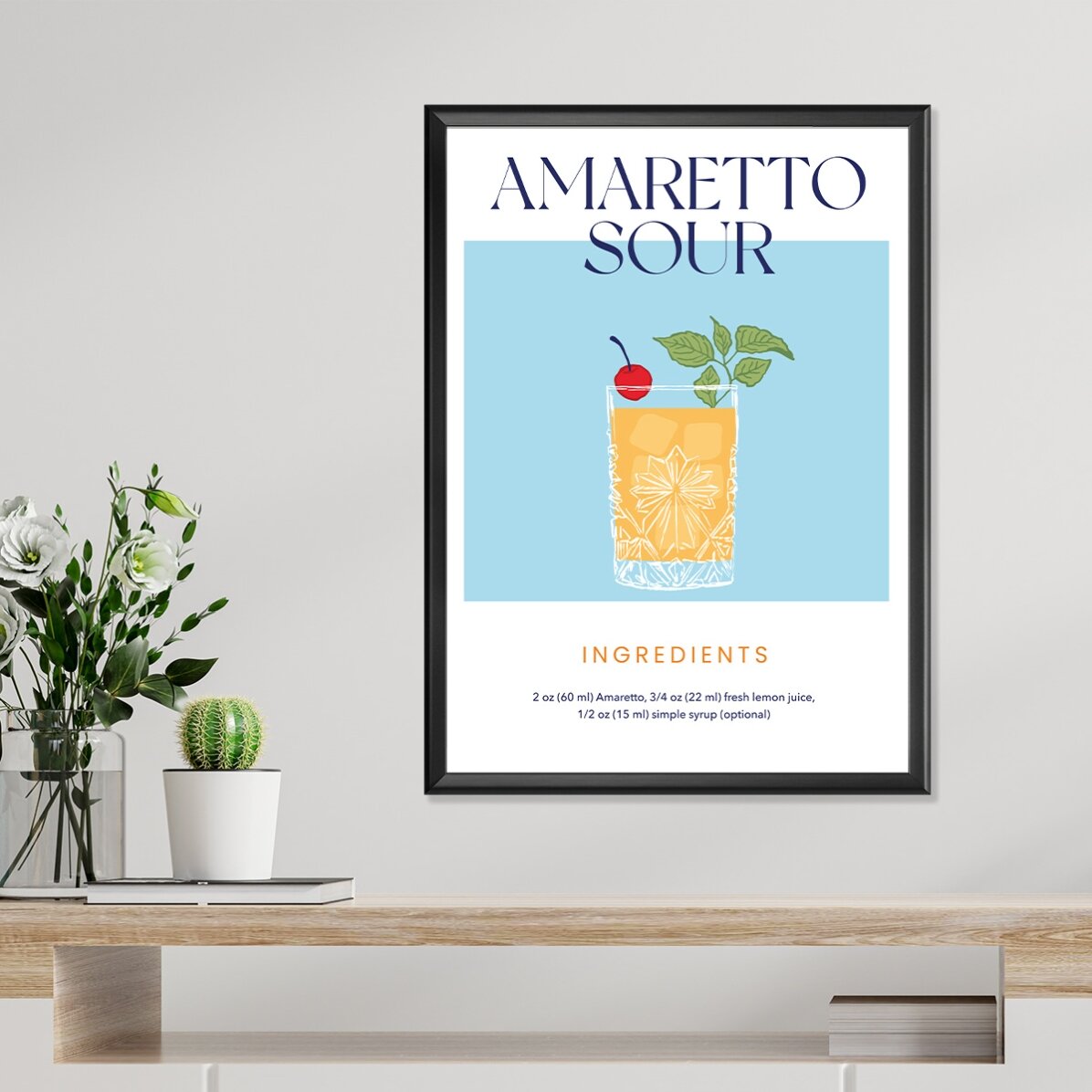 Cartel de Amaretto Sour