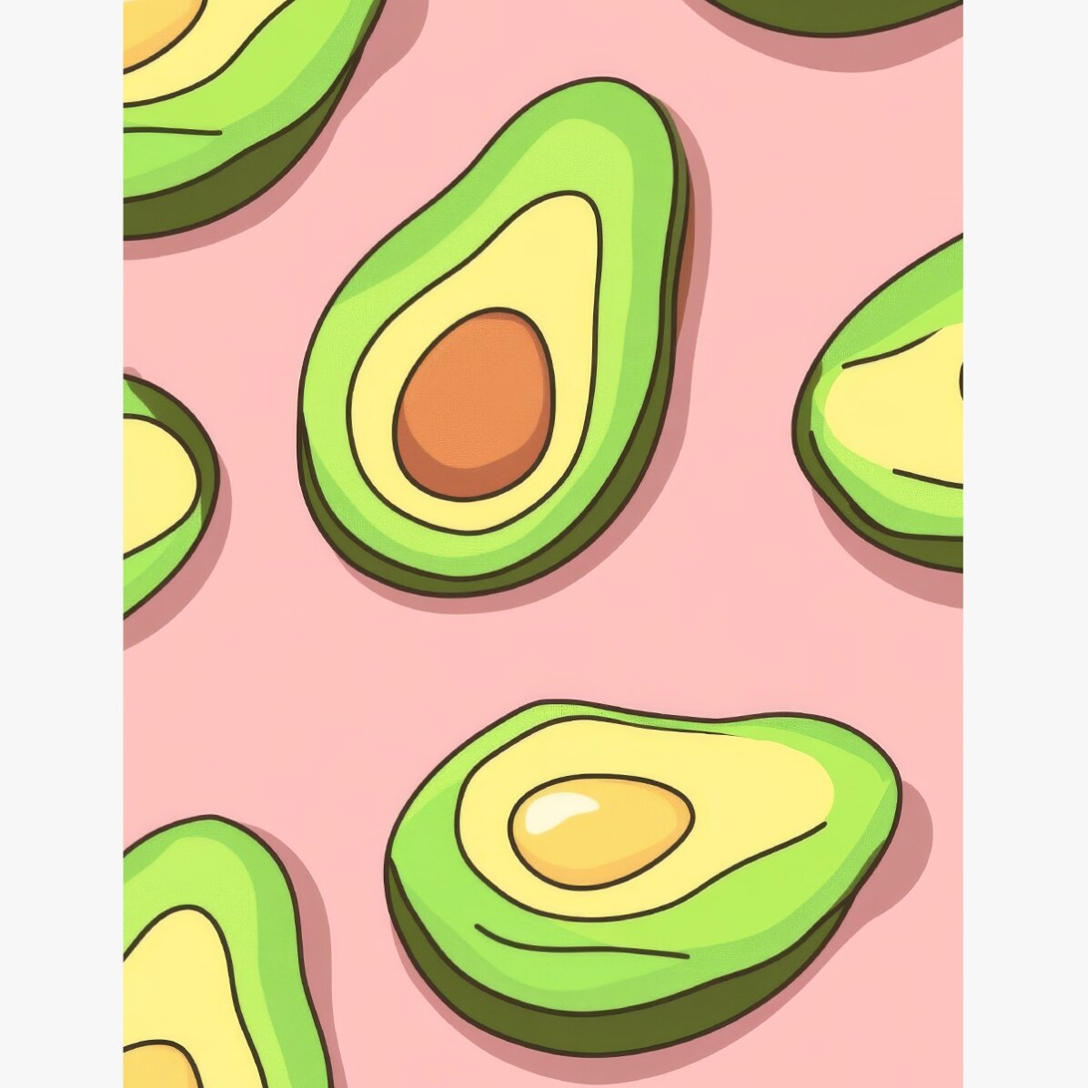 Póster del aguacate
