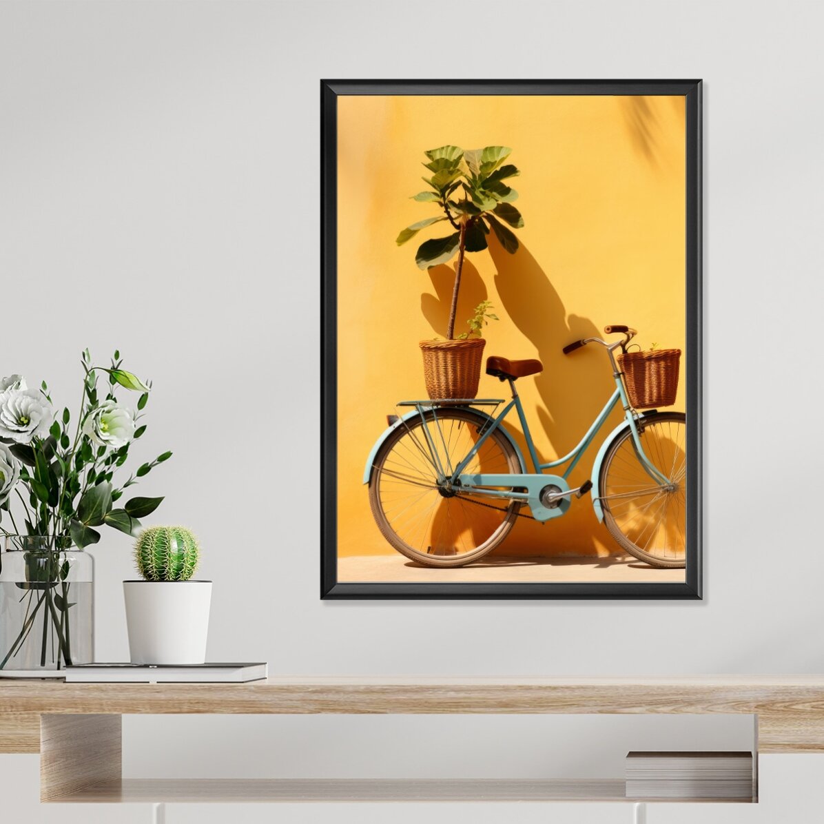 Póster de la bicicleta con la planta