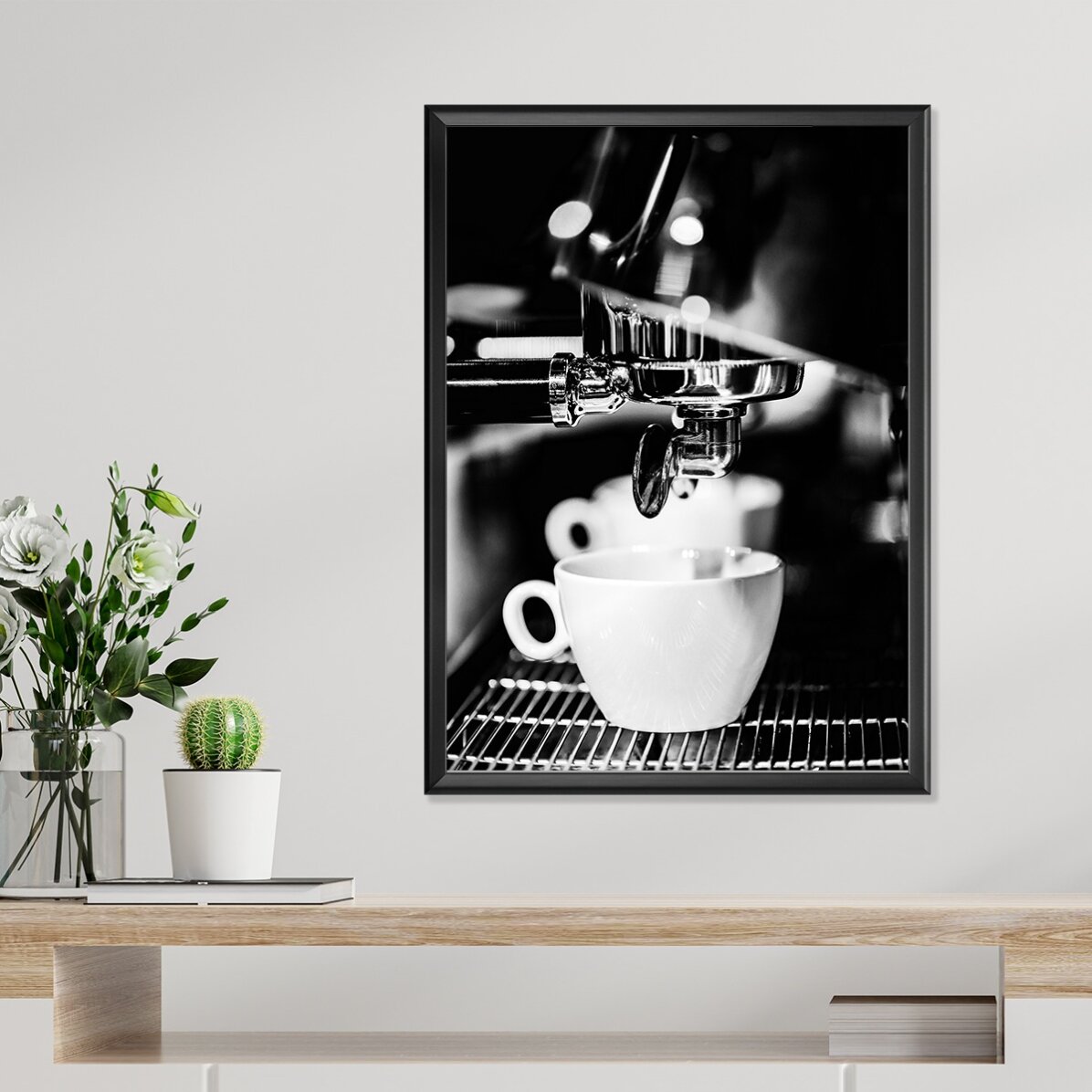 Póster «Black and white coffee time»