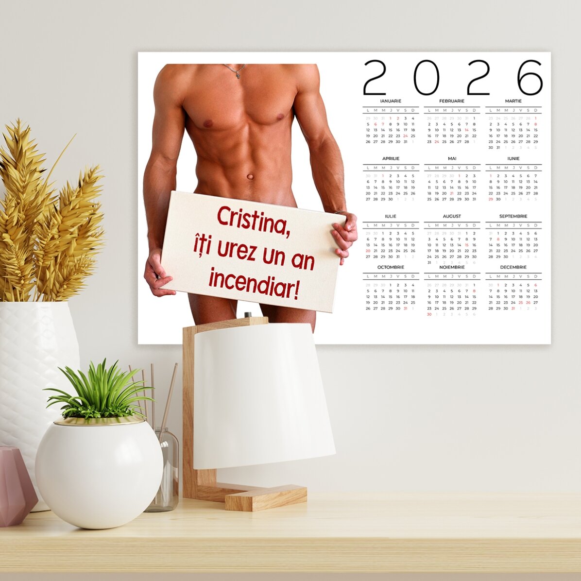 Póster calendario personalizado con mensaje - Hoooooot
