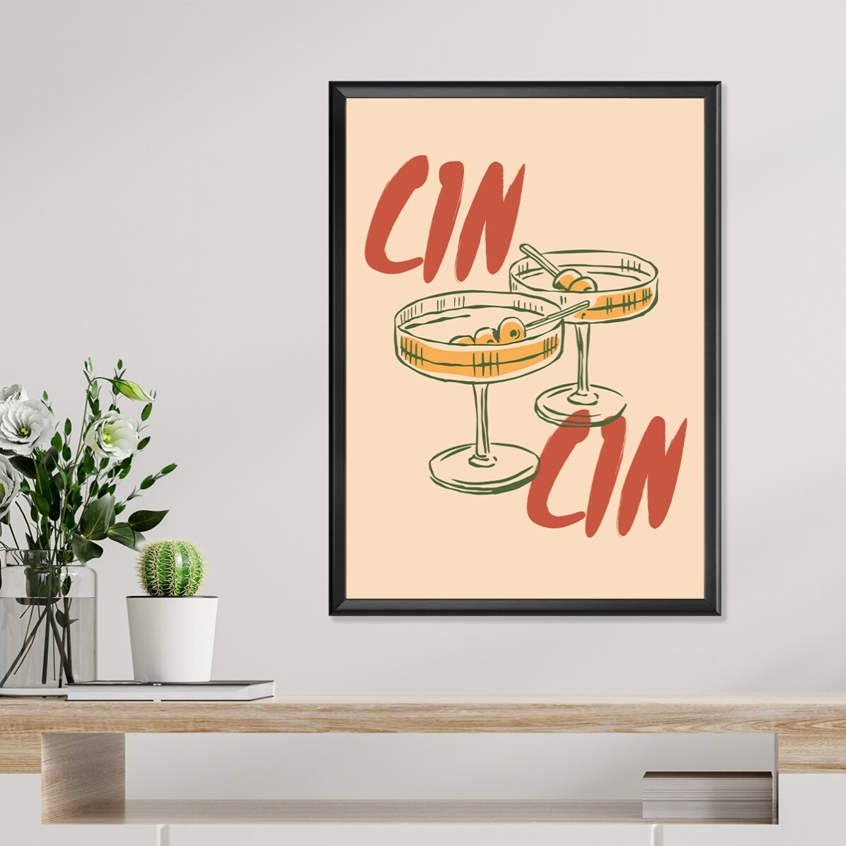 Cartel «Cin cin»