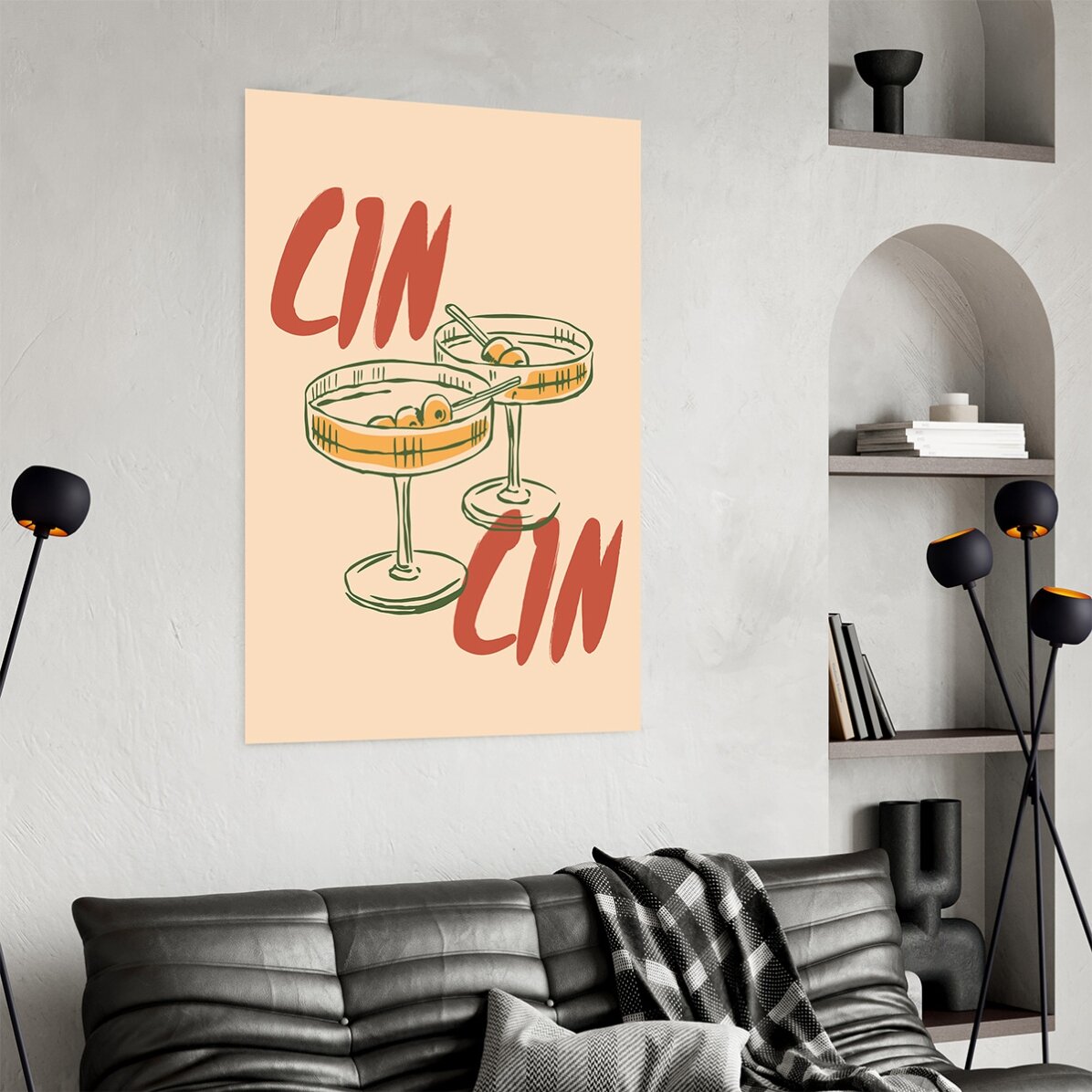 Cartel «Cin cin»