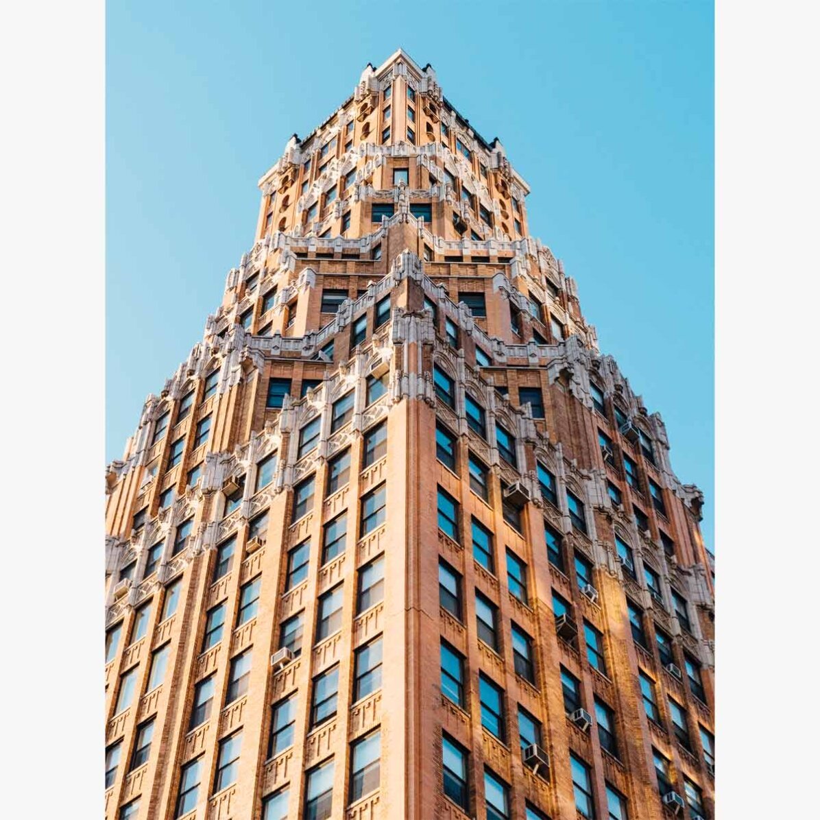 Póster de un edificio de Nueva York