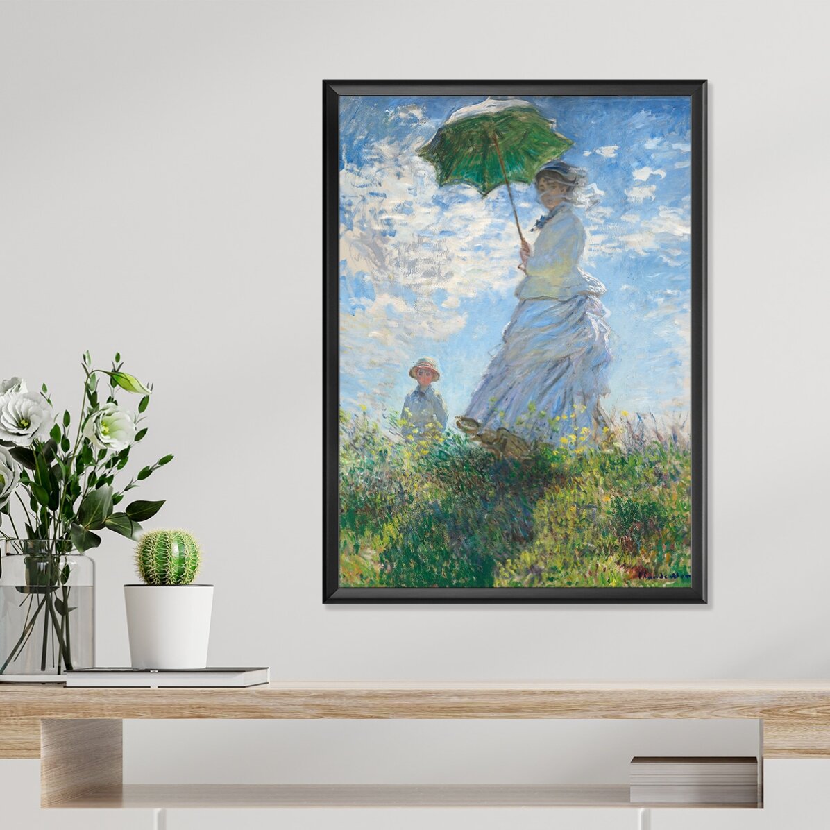 Póster de Claude Monet, «Mujer con paraguas», 1875