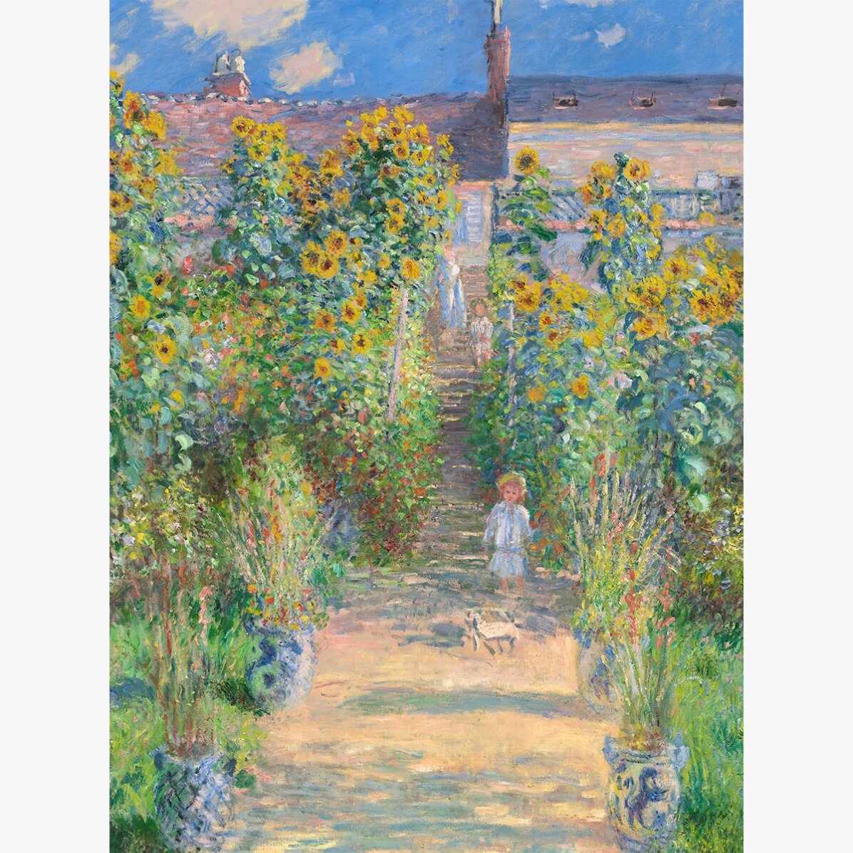 Póster de Claude Monet, «El jardín del artista», 1881