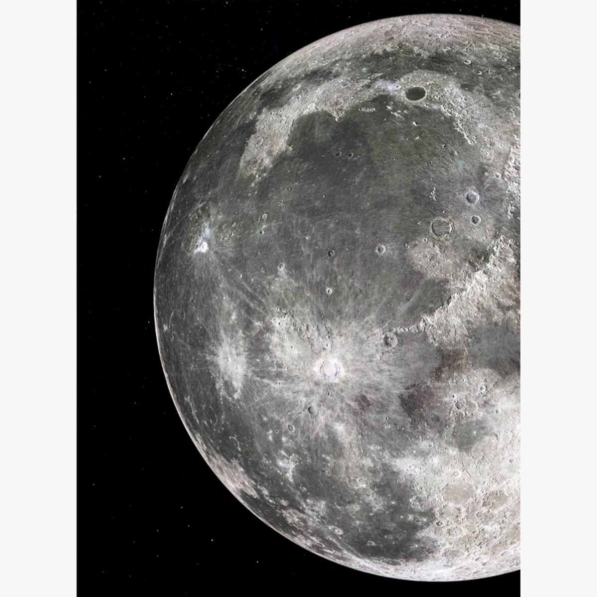 Póster «Detalle de la Luna»