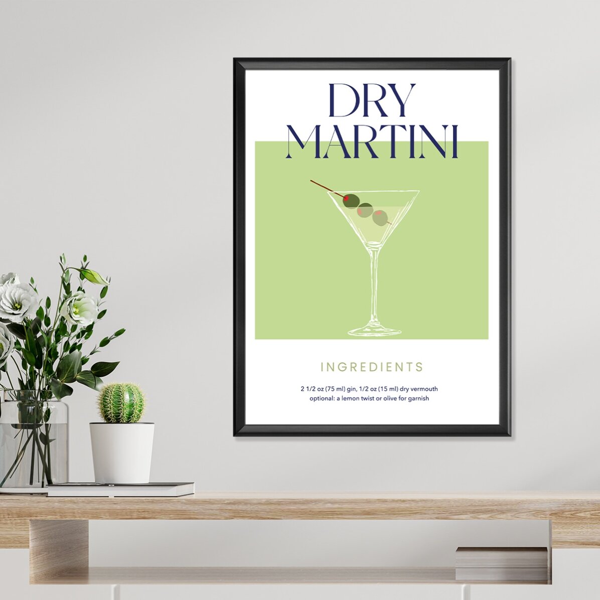 Cartel de Dry Martini