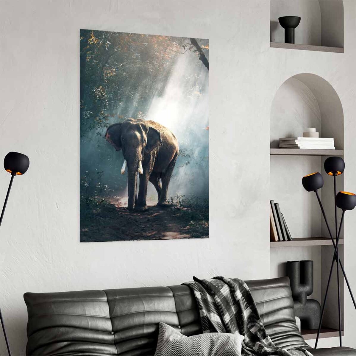 Póster de un elefante
