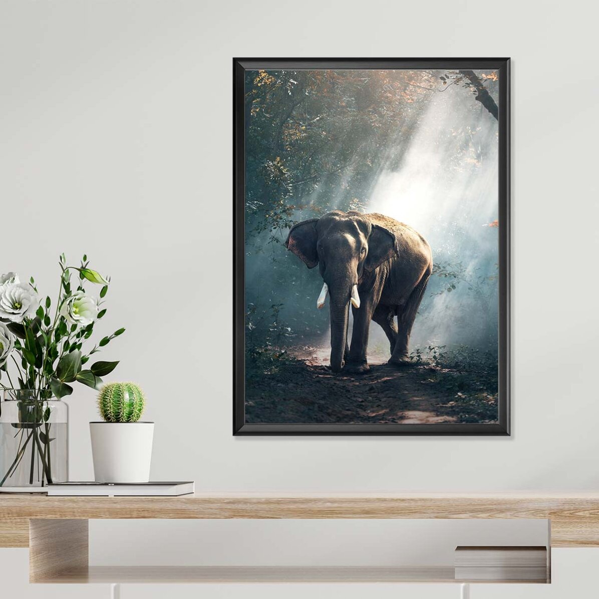 Póster de un elefante