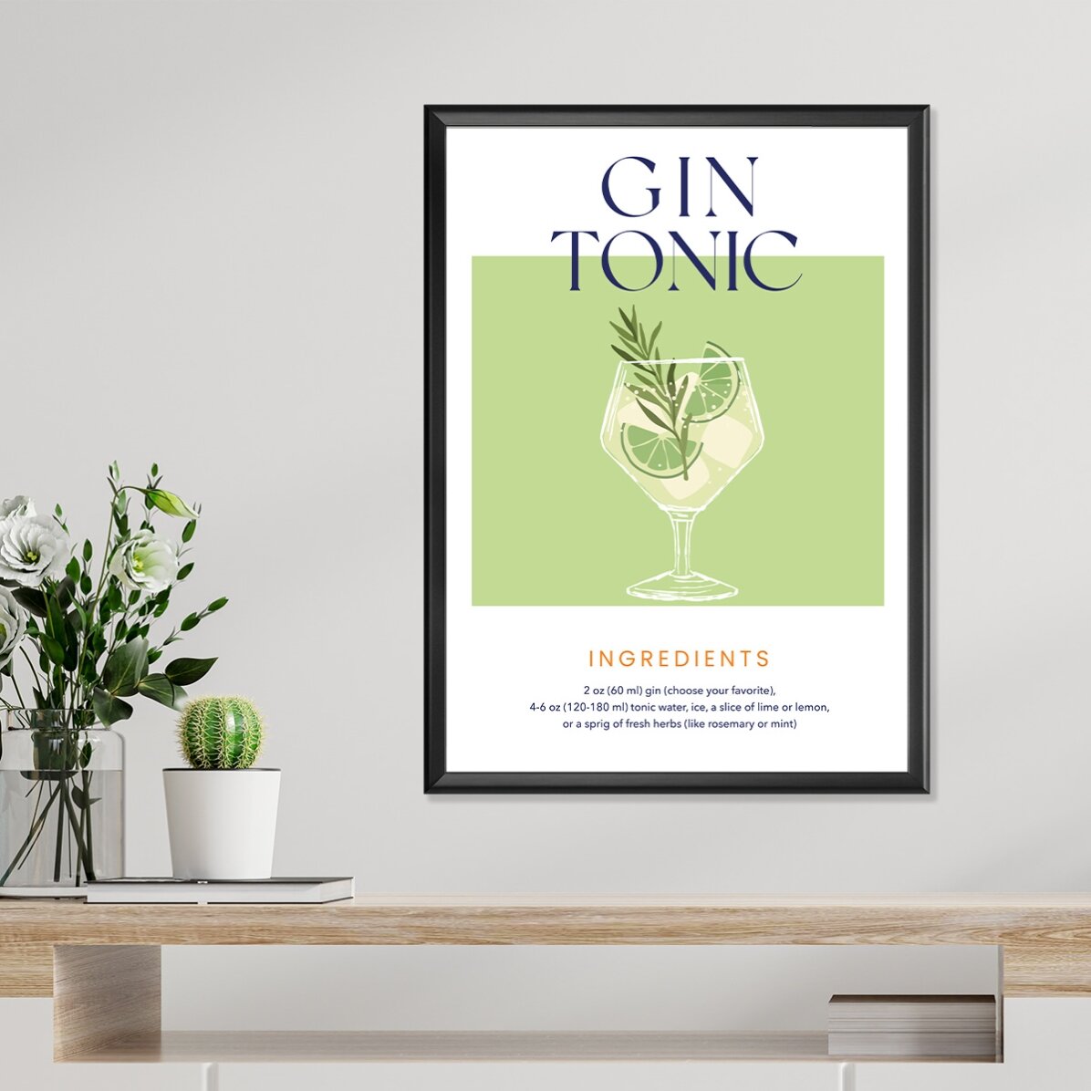 Cartel de Gin Tonic
