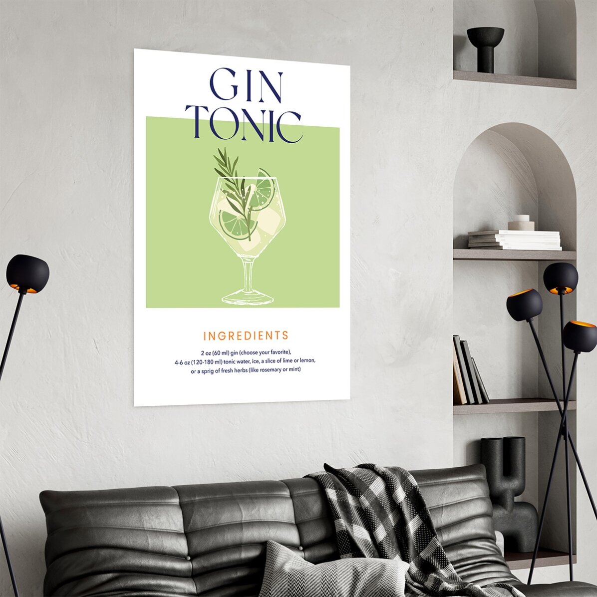 Cartel de Gin Tonic