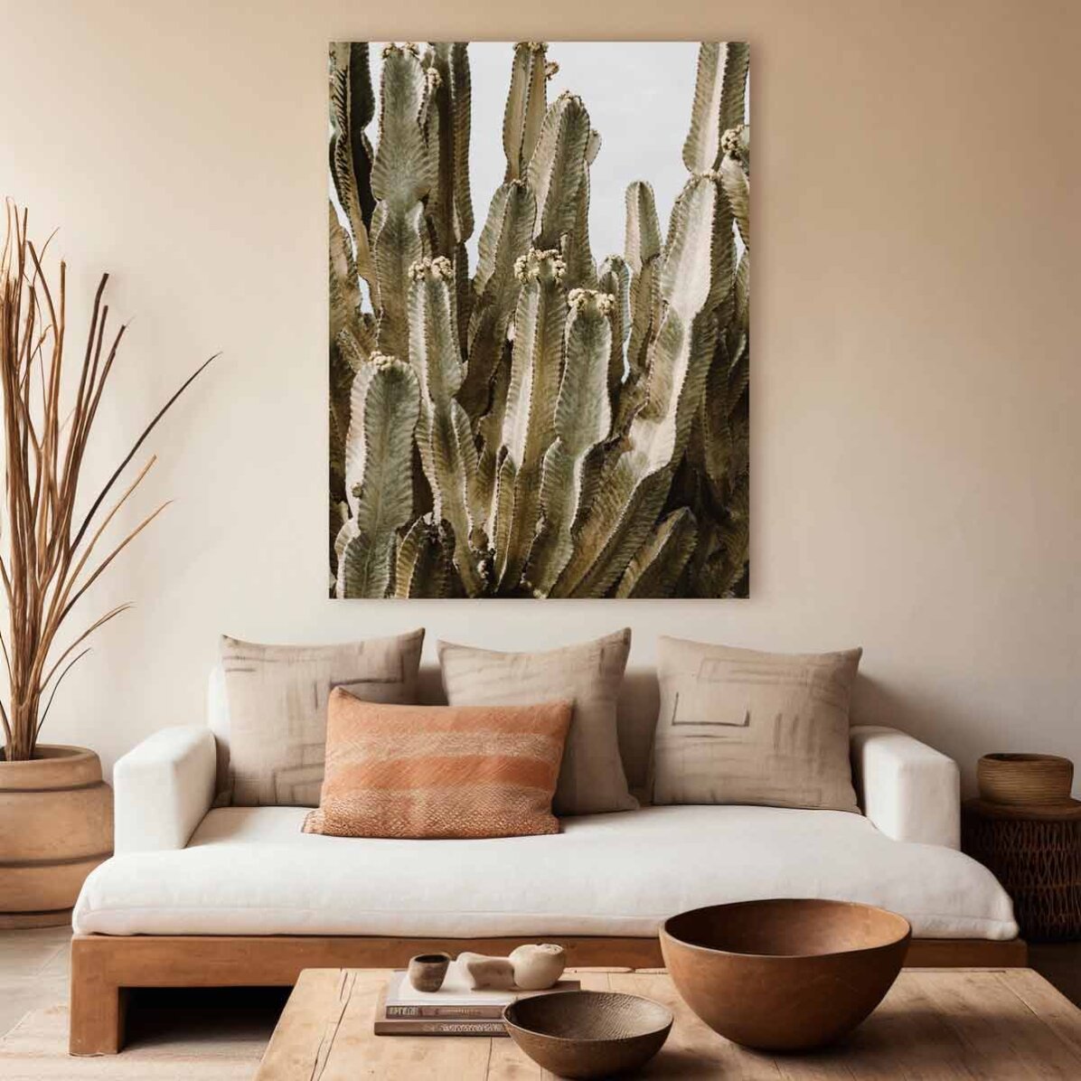 Póster de un cactus verde