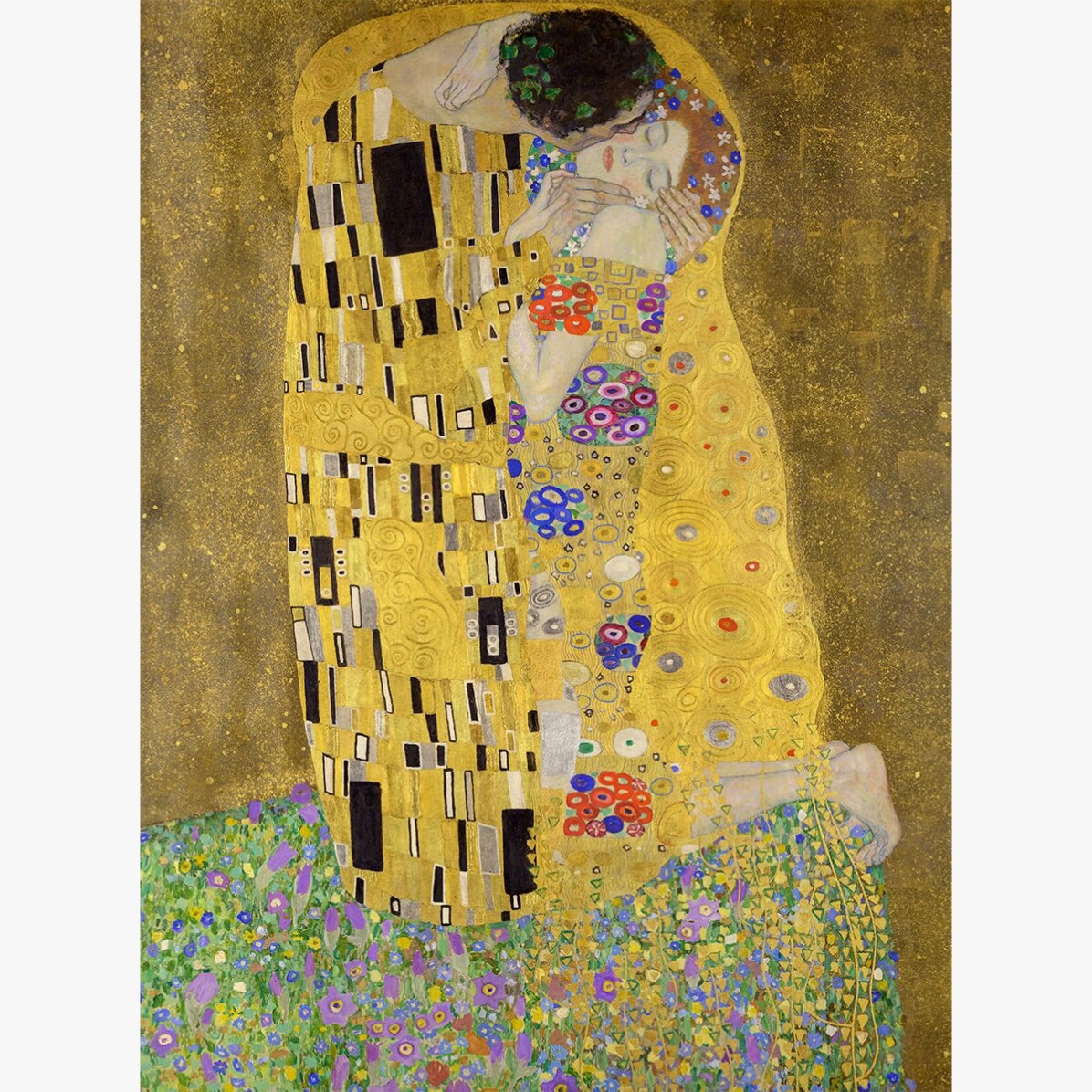 Póster de Gustav Klimt, «El beso», 1908