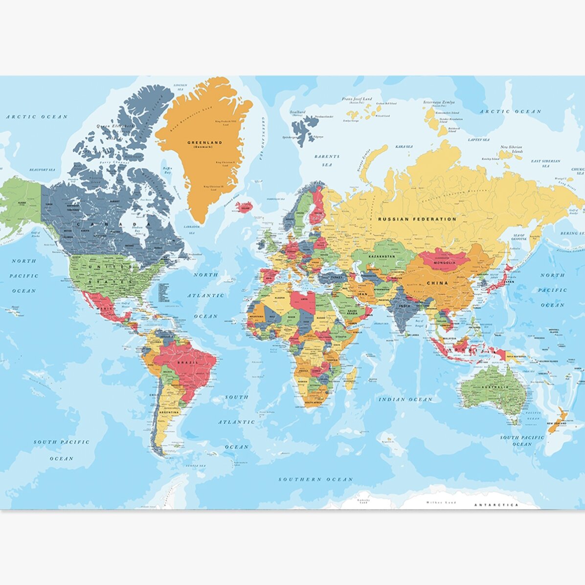 Póster: Mapa del mundo